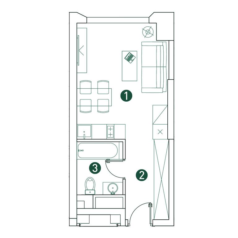 Apartment Sale, 26.8 sq. m. at Very, Botanicheskaya Street, 29, Moscow, Russia #1 Apartment Sale, 26.8 sq. m. at Very, Botanicheskaya Street, 29, Moscow, Russia #1