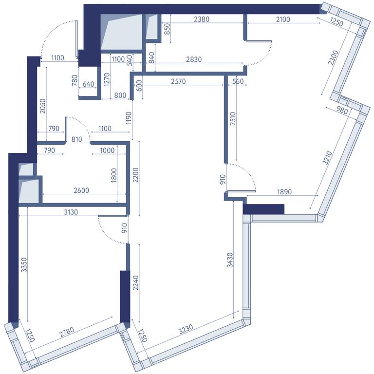 2-BD Apartment Sale, 67.3平方米 at HideOut, 3rd Setunsky Drive, Moscow, Russia #2