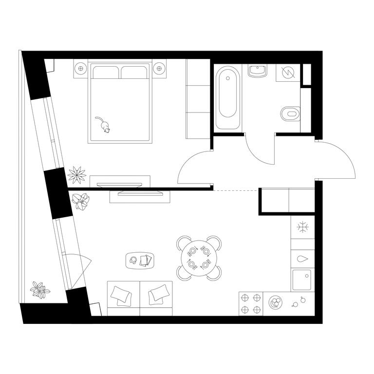 1-BD Apartment Sale, 38.5平方米 at Salarevo Park, Salaryevskaya Street, 8к1, Moskovskiy Settlement, Moscow, Russia #1 1-BD Apartment Sale, 38.5平方米 at Salarevo Park, Salaryevskaya Street, 8к1, Moskovskiy Settlement, Moscow, Russia #1