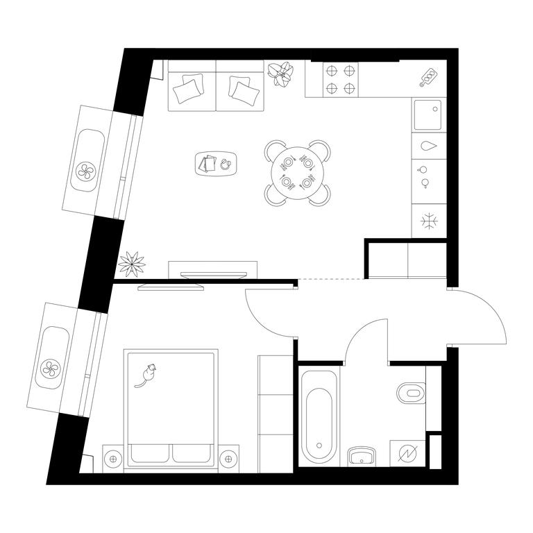 1-BD Apartment Sale, 37.3 sq. m. at Salarevo Park, Salaryevskaya Street, 8к1, Moskovskiy Settlement, Moscow, Russia #1 1-BD Apartment Sale, 37.3 sq. m. at Salarevo Park, Salaryevskaya Street, 8к1, Moskovskiy Settlement, Moscow, Russia #1