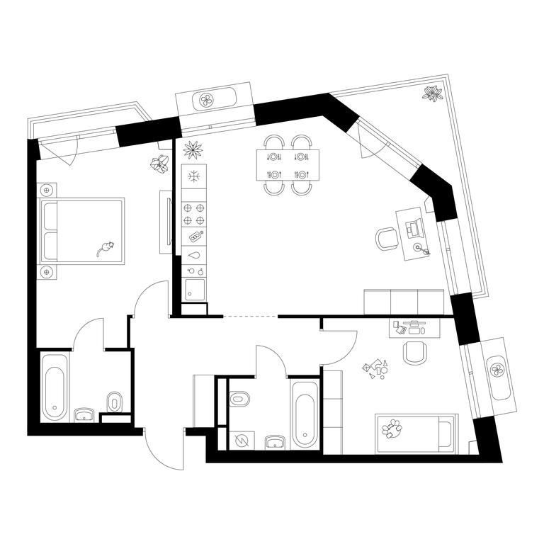 2-BD Apartment Sale, 68.9 sq. m. at Salarevo Park, Salaryevskaya Street, 8к1, Moskovskiy Settlement, Moscow, Russia #1 2-BD Apartment Sale, 68.9 sq. m. at Salarevo Park, Salaryevskaya Street, 8к1, Moskovskiy Settlement, Moscow, Russia #1
