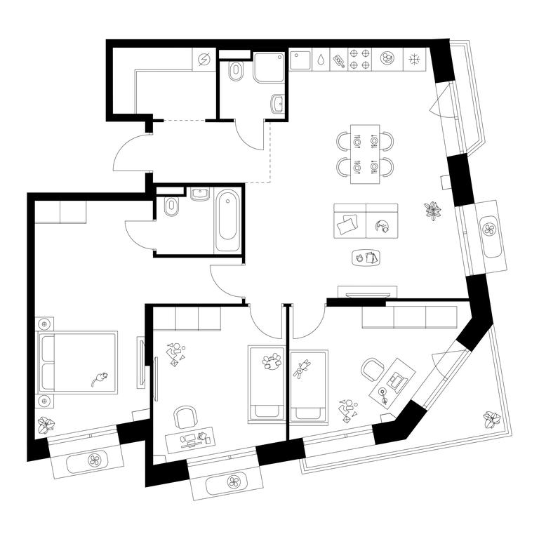 3-BD Apartment Sale, 90.9平方米 at Salarevo Park, Salaryevskaya Street, 8к1, Moskovskiy Settlement, Moscow, Russia #1 3-BD Apartment Sale, 90.9平方米 at Salarevo Park, Salaryevskaya Street, 8к1, Moskovskiy Settlement, Moscow, Russia #1