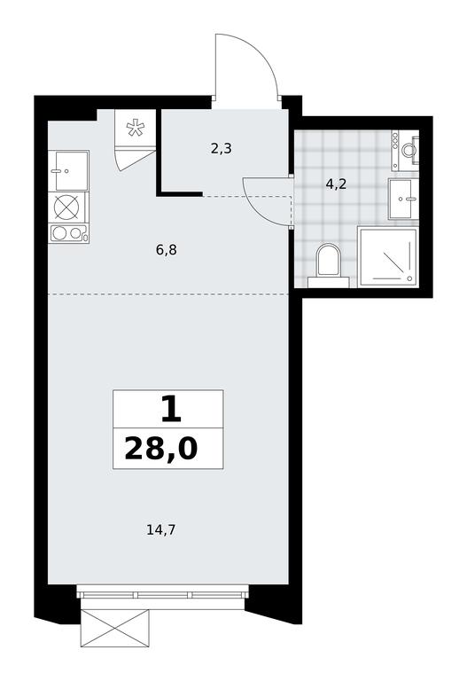 Apartment Sale, 28 sq. m. at Desnarechie, kvartal № 23, Desyonovskoye Settlement, Moscow, Russia #2 Apartment Sale, 28 sq. m. at Desnarechie, kvartal № 23, Desyonovskoye Settlement, Moscow, Russia #2