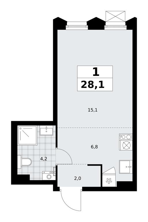 Apartment Sale, 28.1 sq. m. at Desnarechie, kvartal № 23, Desyonovskoye Settlement, Moscow, Russia #2 Apartment Sale, 28.1 sq. m. at Desnarechie, kvartal № 23, Desyonovskoye Settlement, Moscow, Russia #2