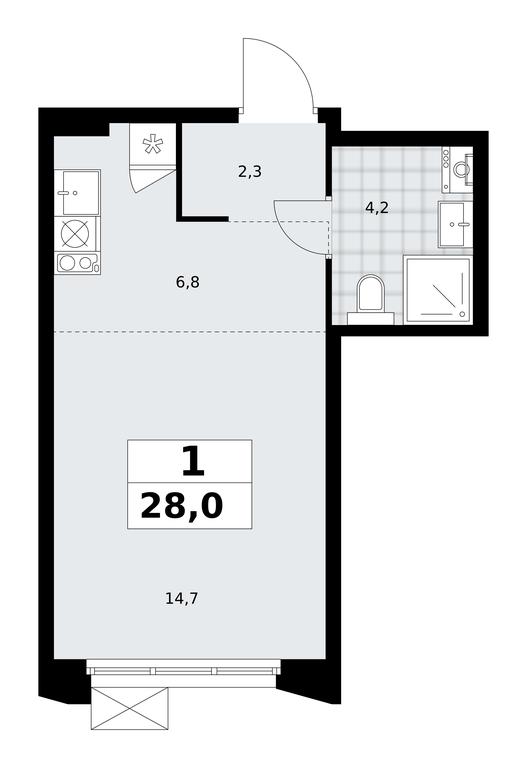Apartment Sale, 28 sq. m. at Desnarechie, kvartal № 23, Desyonovskoye Settlement, Moscow, Russia #2 Apartment Sale, 28 sq. m. at Desnarechie, kvartal № 23, Desyonovskoye Settlement, Moscow, Russia #2