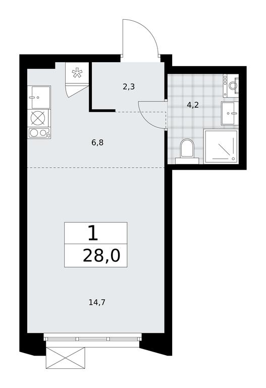 Apartment Sale, 28 sq. m. at Desnarechie, kvartal № 23, Desyonovskoye Settlement, Moscow, Russia #1 Apartment Sale, 28 sq. m. at Desnarechie, kvartal № 23, Desyonovskoye Settlement, Moscow, Russia #1