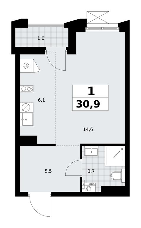 Apartment Sale, 30.9 sq. m. at Desnarechie, kvartal № 23, Desyonovskoye Settlement, Moscow, Russia #2 Apartment Sale, 30.9 sq. m. at Desnarechie, kvartal № 23, Desyonovskoye Settlement, Moscow, Russia #2