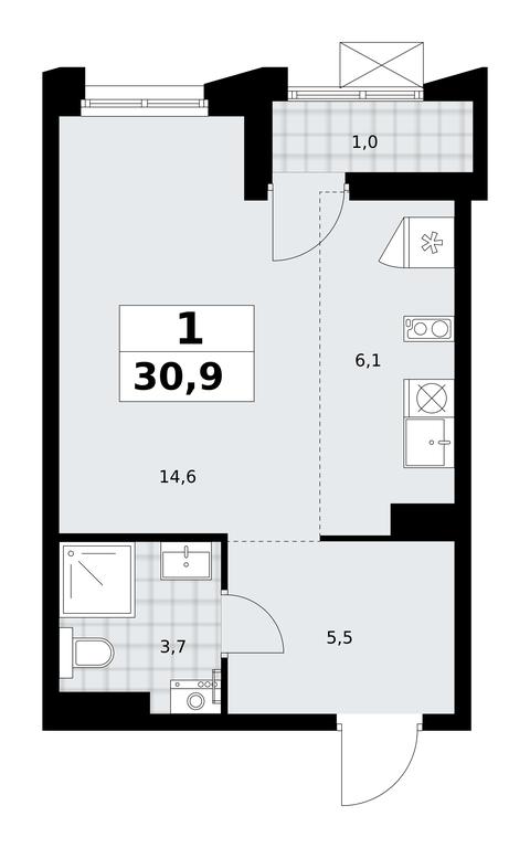 Apartment Sale, 30.9 sq. m. at Desnarechie, kvartal № 23, Desyonovskoye Settlement, Moscow, Russia #2 Apartment Sale, 30.9 sq. m. at Desnarechie, kvartal № 23, Desyonovskoye Settlement, Moscow, Russia #2