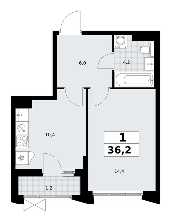 Apartment Sale, 36.2平方米 at Desnarechie, kvartal № 23, Desyonovskoye Settlement, Moscow, Russia #2 Apartment Sale, 36.2平方米 at Desnarechie, kvartal № 23, Desyonovskoye Settlement, Moscow, Russia #2