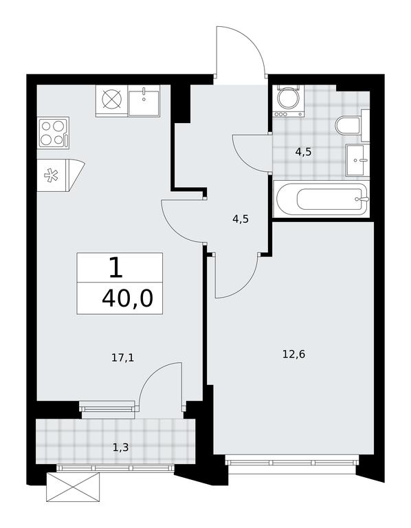 Apartment Sale, 40 sq. m. at Desnarechie, kvartal № 23, Desyonovskoye Settlement, Moscow, Russia #1 Apartment Sale, 40 sq. m. at Desnarechie, kvartal № 23, Desyonovskoye Settlement, Moscow, Russia #1