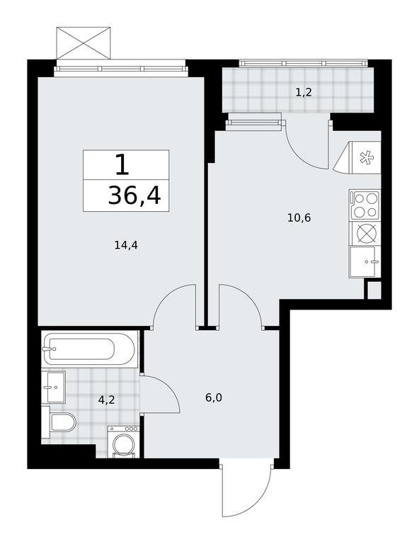 Apartment Sale, 36.4 sq. m. at Desnarechie, kvartal № 23, Desyonovskoye Settlement, Moscow, Russia #1 Apartment Sale, 36.4 sq. m. at Desnarechie, kvartal № 23, Desyonovskoye Settlement, Moscow, Russia #1