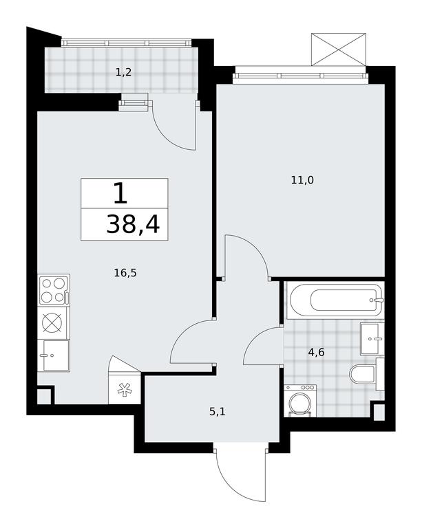 Apartment Sale, 38.4 sq. m. at Desnarechie, kvartal № 23, Desyonovskoye Settlement, Moscow, Russia #1 Apartment Sale, 38.4 sq. m. at Desnarechie, kvartal № 23, Desyonovskoye Settlement, Moscow, Russia #1