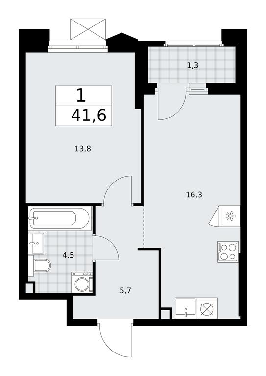 Продажа квартиры, 41,6 м² в ЖК «Деснаречье», квартал № 23, поселение Десёновское, Москва, Россия #1 Продажа квартиры, 41,6 м² в ЖК «Деснаречье», квартал № 23, поселение Десёновское, Москва, Россия #1
