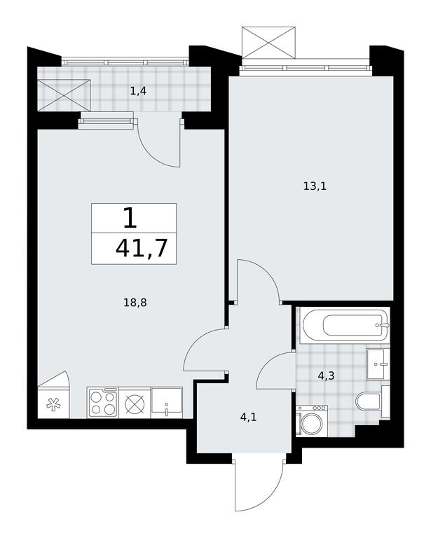Продажа квартиры, 41,7 м² в ЖК «Деснаречье», квартал № 23, поселение Десёновское, Москва, Россия #1 Продажа квартиры, 41,7 м² в ЖК «Деснаречье», квартал № 23, поселение Десёновское, Москва, Россия #1
