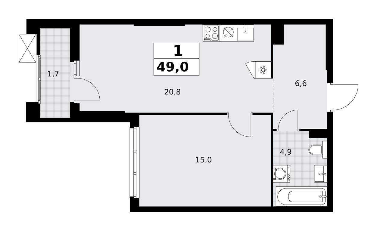 Apartment Sale, 49 sq. m. at Desnarechie, kvartal № 23, Desyonovskoye Settlement, Moscow, Russia #2 Apartment Sale, 49 sq. m. at Desnarechie, kvartal № 23, Desyonovskoye Settlement, Moscow, Russia #2