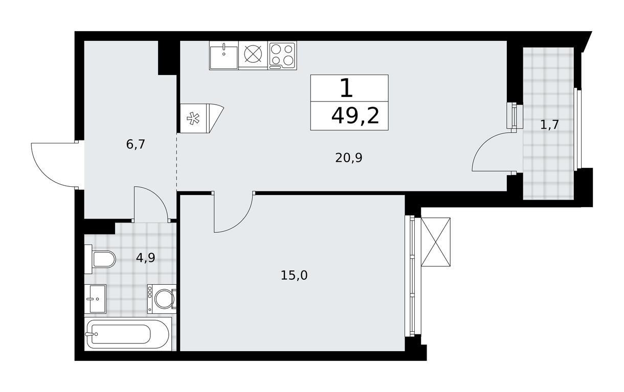 Apartment Sale, 49.2 sq. m. at Desnarechie, kvartal № 23, Desyonovskoye Settlement, Moscow, Russia #1 Apartment Sale, 49.2 sq. m. at Desnarechie, kvartal № 23, Desyonovskoye Settlement, Moscow, Russia #1