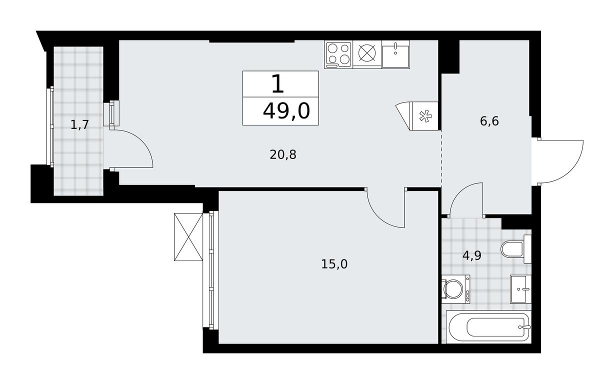 Apartment Sale, 49 sq. m. at Desnarechie, kvartal № 23, Desyonovskoye Settlement, Moscow, Russia #1 Apartment Sale, 49 sq. m. at Desnarechie, kvartal № 23, Desyonovskoye Settlement, Moscow, Russia #1
