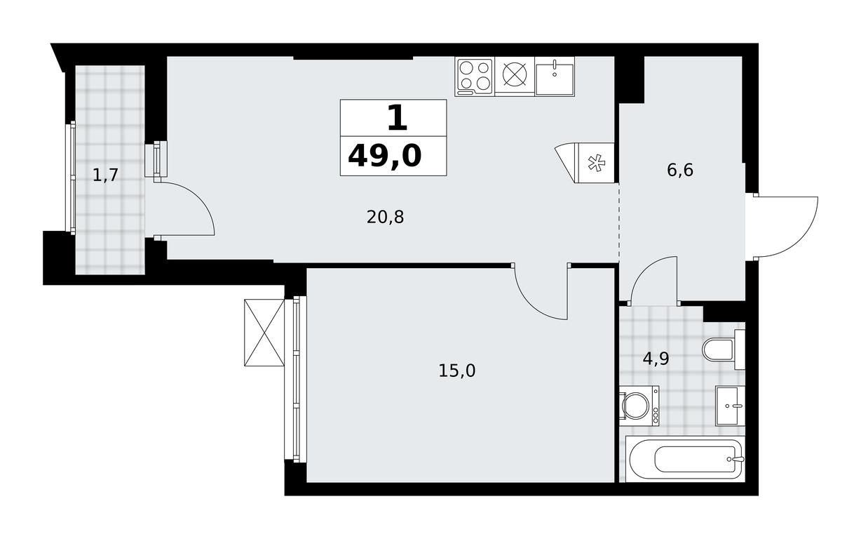 Apartment Sale, 49 sq. m. at Desnarechie, kvartal № 23, Desyonovskoye Settlement, Moscow, Russia #2 Apartment Sale, 49 sq. m. at Desnarechie, kvartal № 23, Desyonovskoye Settlement, Moscow, Russia #2