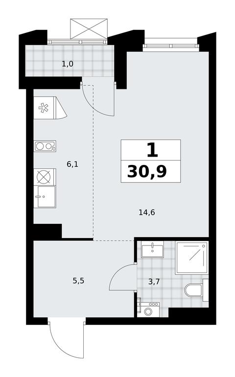 Apartment Sale, 30.9 sq. m. at Desnarechie, kvartal № 23, Desyonovskoye Settlement, Moscow, Russia #2 Apartment Sale, 30.9 sq. m. at Desnarechie, kvartal № 23, Desyonovskoye Settlement, Moscow, Russia #2