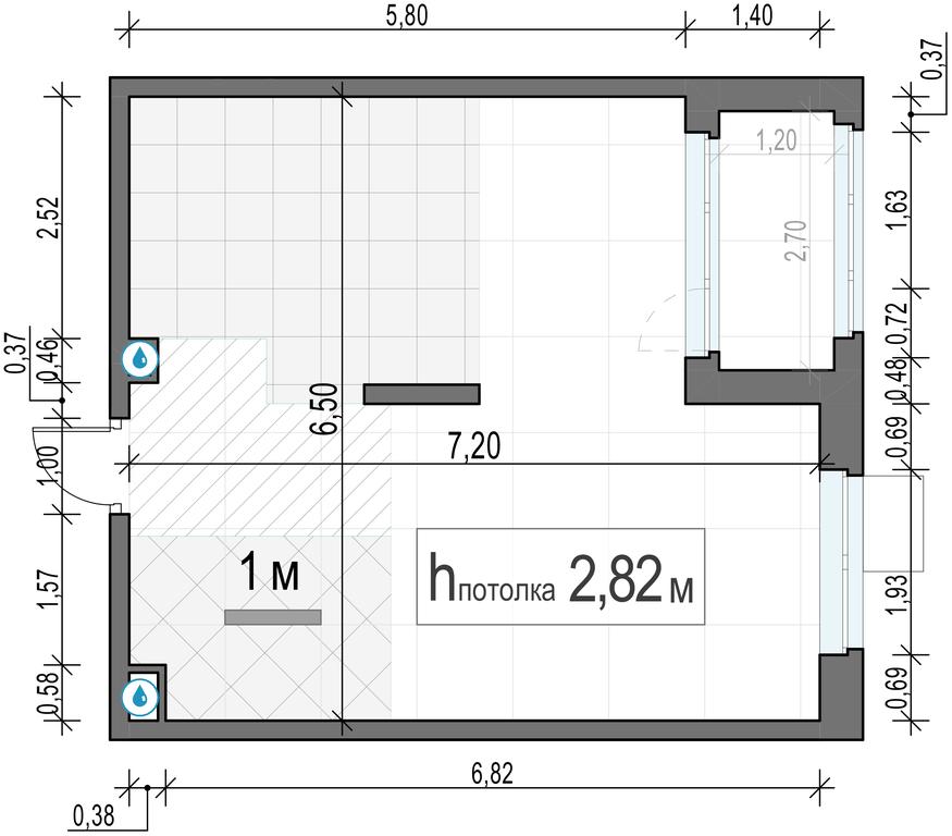 1-BD Apartment Sale, 42.3 sq. m. at Novoe Medvedkovo, Novoe Medvedkovo Residential Complex, mikrorayon 17A, Mytischi, Moscow Region, Russia #2