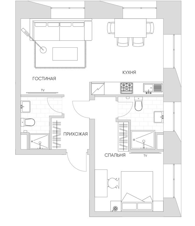 2-BD Apartment Sale, 51.7 sq. m. at Nice Loft, Avtomobilny Drive, 4, Moscow, Russia #1 2-BD Apartment Sale, 51.7 sq. m. at Nice Loft, Avtomobilny Drive, 4, Moscow, Russia #1