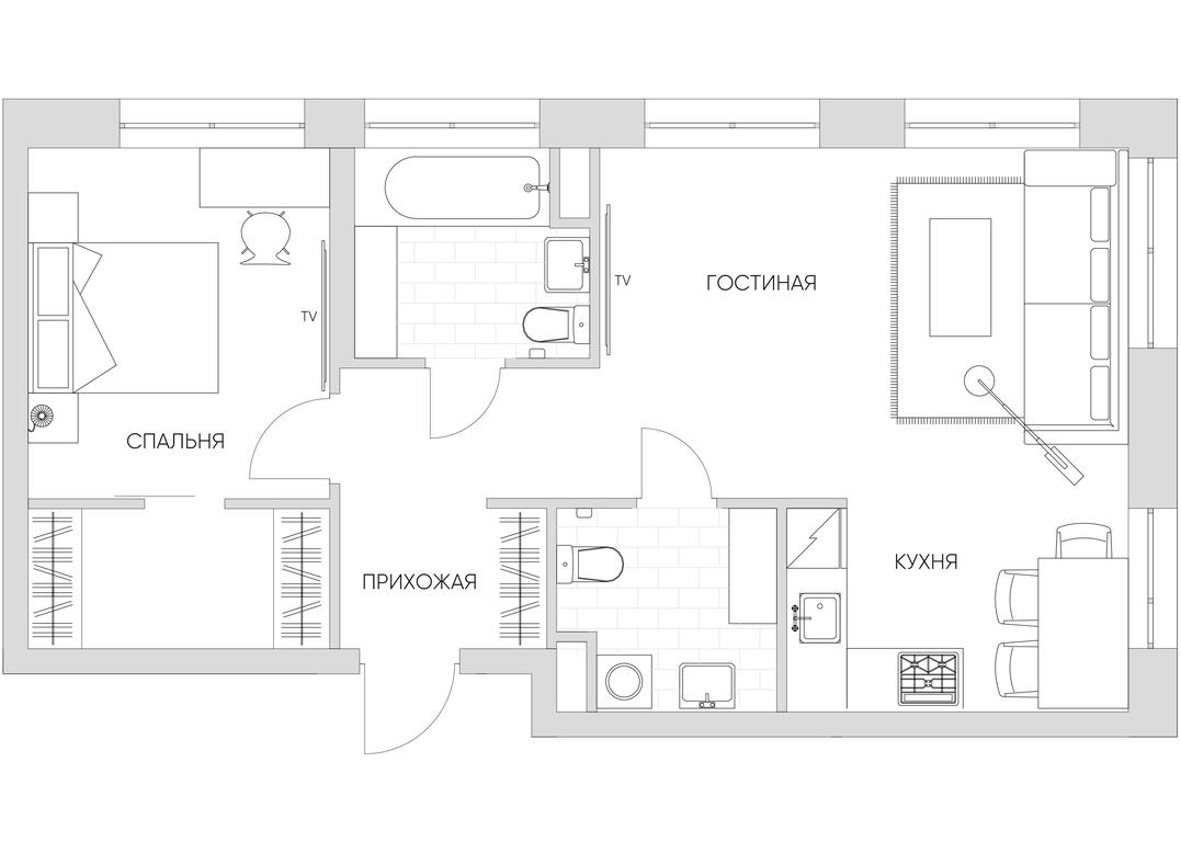 2-BD Apartment Sale, 55.7 sq. m. at Nice Loft, Avtomobilny Drive, 4, Moscow, Russia #1 2-BD Apartment Sale, 55.7 sq. m. at Nice Loft, Avtomobilny Drive, 4, Moscow, Russia #1