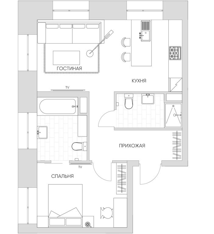 2-BD Apartment Sale, 52平方米 at Nice Loft, Avtomobilny Drive, 4, Moscow, Russia #1