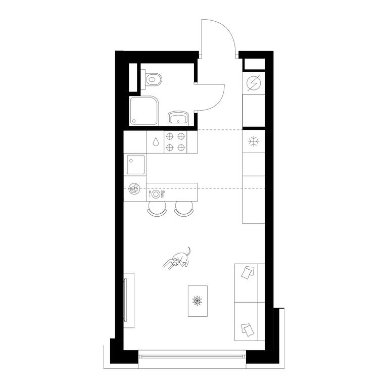 Продажа квартиры, 26,6 м² в ЖК «Москворечье», Котляковская улица, Москва, Россия #1 Продажа квартиры, 26,6 м² в ЖК «Москворечье», Котляковская улица, Москва, Россия #1