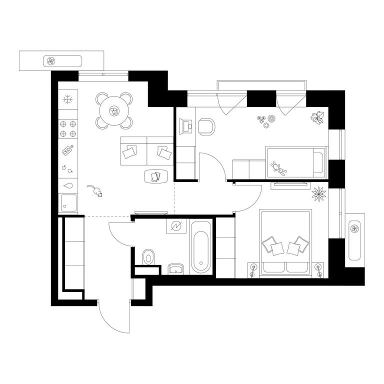 2-BD Apartment Sale, 44.2 sq. m. at Salarevo Park, Salaryevskaya Street, 8к1, Moskovskiy Settlement, Moscow, Russia #1 2-BD Apartment Sale, 44.2 sq. m. at Salarevo Park, Salaryevskaya Street, 8к1, Moskovskiy Settlement, Moscow, Russia #1