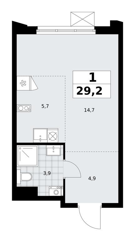 Apartment Sale, 29.2 sq. m. at Desnarechie, kvartal № 23, Desyonovskoye Settlement, Moscow, Russia #2 Apartment Sale, 29.2 sq. m. at Desnarechie, kvartal № 23, Desyonovskoye Settlement, Moscow, Russia #2