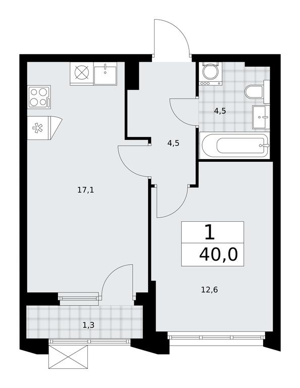 Apartment Sale, 40平方米 at Desnarechie, kvartal № 23, Desyonovskoye Settlement, Moscow, Russia #1
