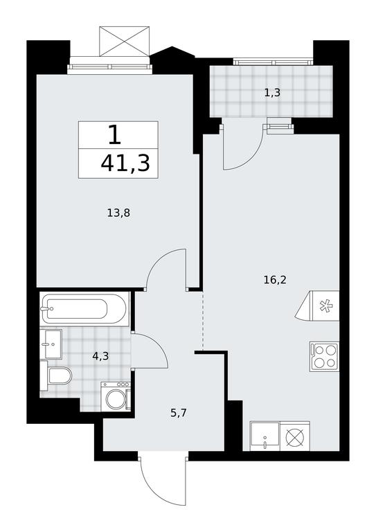 Apartment Sale, 41.3平方米 at Desnarechie, kvartal № 23, Desyonovskoye Settlement, Moscow, Russia #1 Apartment Sale, 41.3平方米 at Desnarechie, kvartal № 23, Desyonovskoye Settlement, Moscow, Russia #1