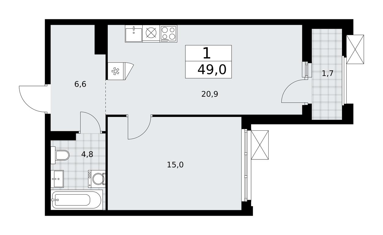 Apartment Sale, 49 sq. m. at Desnarechie, kvartal № 23, Desyonovskoye Settlement, Moscow, Russia #1 Apartment Sale, 49 sq. m. at Desnarechie, kvartal № 23, Desyonovskoye Settlement, Moscow, Russia #1