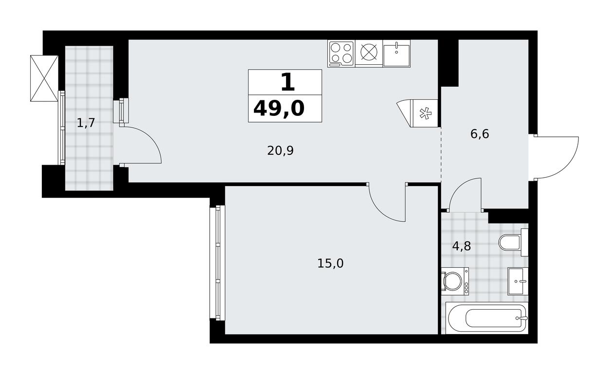 Apartment Sale, 49 sq. m. at Desnarechie, kvartal № 23, Desyonovskoye Settlement, Moscow, Russia #2 Apartment Sale, 49 sq. m. at Desnarechie, kvartal № 23, Desyonovskoye Settlement, Moscow, Russia #2