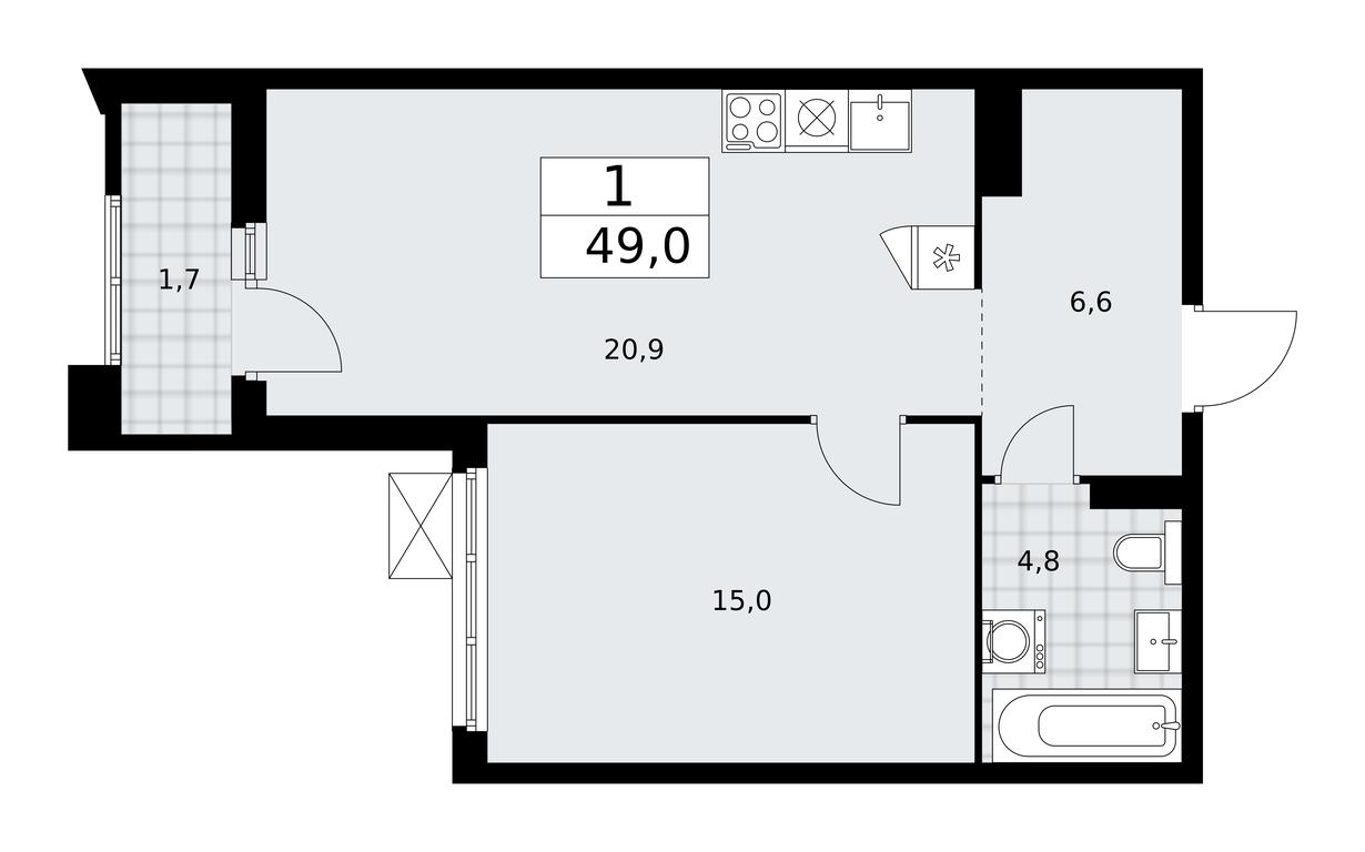 Apartment Sale, 49平方米 at Desnarechie, kvartal № 23, Desyonovskoye Settlement, Moscow, Russia #1 Apartment Sale, 49平方米 at Desnarechie, kvartal № 23, Desyonovskoye Settlement, Moscow, Russia #1