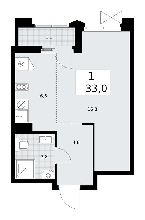 Apartment Sale, 33 sq. m. at Desnarechie, kvartal № 23, Desyonovskoye Settlement, Moscow, Russia #1 Apartment Sale, 33 sq. m. at Desnarechie, kvartal № 23, Desyonovskoye Settlement, Moscow, Russia #1