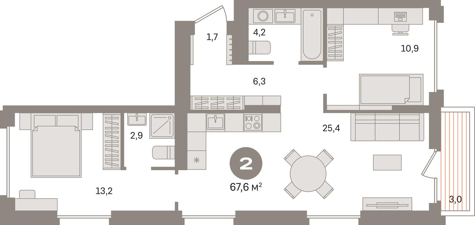 2-BD Apartment Sale, 67.6 sq. m. at Pervy kvartal, Kalinovaya ulitsa, derevnya Sapronovo, Leninskiy City District, Moscow Region, Russia #1 2-BD Apartment Sale, 67.6 sq. m. at Pervy kvartal, Kalinovaya ulitsa, derevnya Sapronovo, Leninskiy City District, Moscow Region, Russia #1