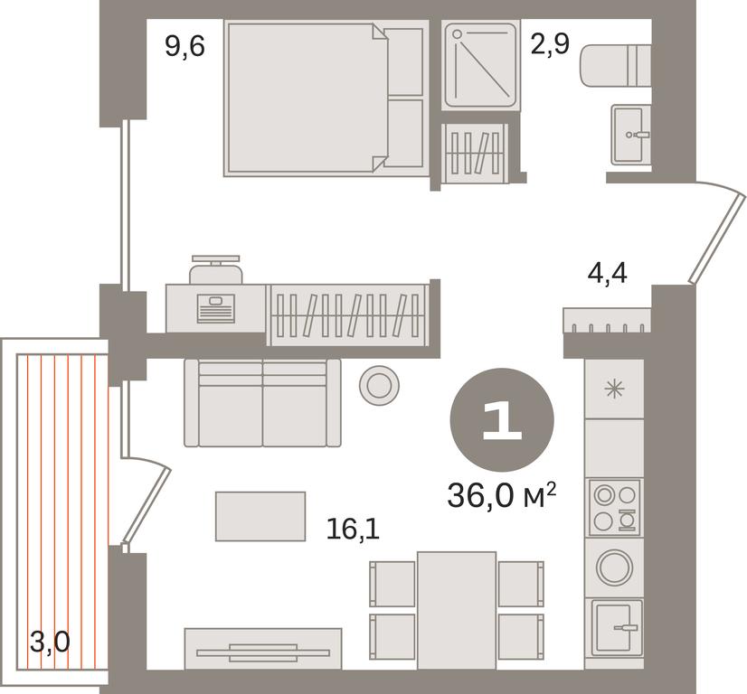 1-BD Apartment Sale, 36 sq. m. at Pervy kvartal, Kalinovaya ulitsa, derevnya Sapronovo, Leninskiy City District, Moscow Region, Russia #1 1-BD Apartment Sale, 36 sq. m. at Pervy kvartal, Kalinovaya ulitsa, derevnya Sapronovo, Leninskiy City District, Moscow Region, Russia #1