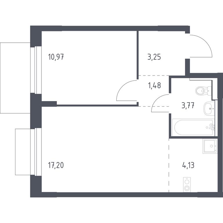 Продажа квартиры, 40,8 м² в ЖК «Новое Внуково», квартал № 38, поселение Кокошкино, Москва, Россия #1