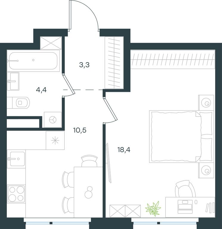 Apartment Sale, 36.6 sq. m. at Gorod V lesu, Gorod V Lesu Residential Complex, Village of Otradnoye, Krasnogorsk Urban District, Moscow Region, Russia #2 Apartment Sale, 36.6 sq. m. at Gorod V lesu, Gorod V Lesu Residential Complex, Village of Otradnoye, Krasnogorsk Urban District, Moscow Region, Russia #2