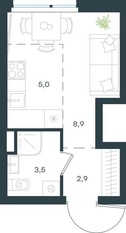 Apartment Sale, 20.3 sq. m. at Gorod V lesu, Gorod V Lesu Residential Complex, Village of Otradnoye, Krasnogorsk Urban District, Moscow Region, Russia #1 Apartment Sale, 20.3 sq. m. at Gorod V lesu, Gorod V Lesu Residential Complex, Village of Otradnoye, Krasnogorsk Urban District, Moscow Region, Russia #1