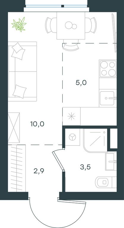 Apartment Sale, 21.4 sq. m. at Gorod V lesu, Gorod V Lesu Residential Complex, Village of Otradnoye, Krasnogorsk Urban District, Moscow Region, Russia #1 Apartment Sale, 21.4 sq. m. at Gorod V lesu, Gorod V Lesu Residential Complex, Village of Otradnoye, Krasnogorsk Urban District, Moscow Region, Russia #1