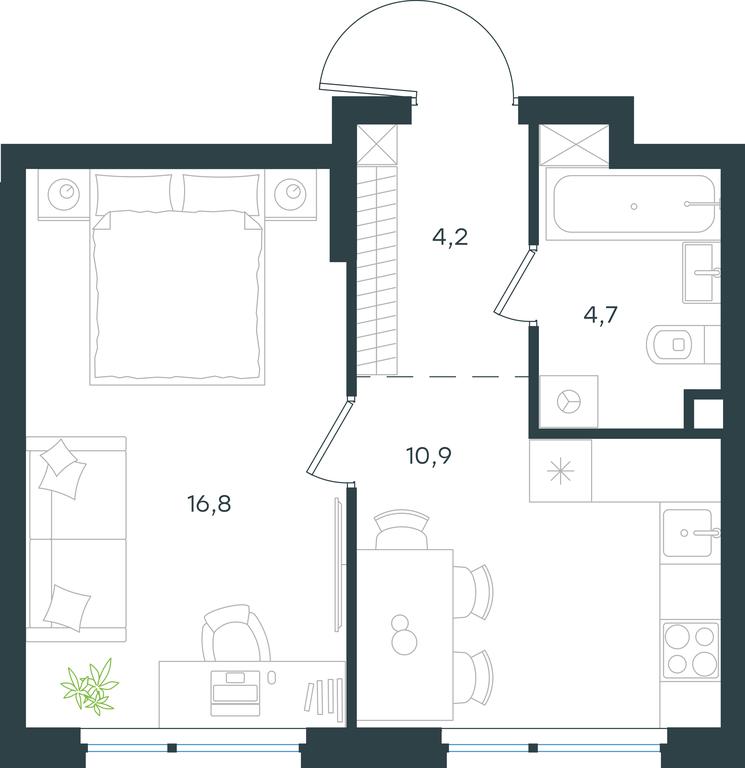Apartment Sale, 36.6 sq. m. at Gorod V lesu, Gorod V Lesu Residential Complex, Village of Otradnoye, Krasnogorsk Urban District, Moscow Region, Russia #1 Apartment Sale, 36.6 sq. m. at Gorod V lesu, Gorod V Lesu Residential Complex, Village of Otradnoye, Krasnogorsk Urban District, Moscow Region, Russia #1