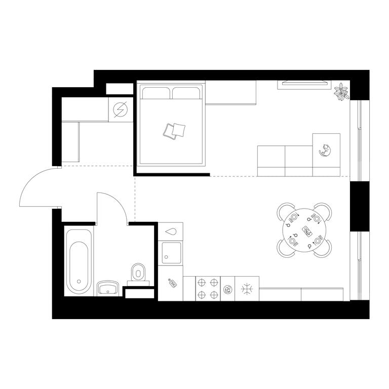 1-BD Apartment Sale, 34.7 sq. m. at Narvin, Kronshtadtsky Boulevard, 14с13, Moscow, Russia #1 1-BD Apartment Sale, 34.7 sq. m. at Narvin, Kronshtadtsky Boulevard, 14с13, Moscow, Russia #1