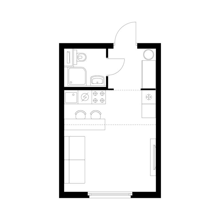 Apartment Sale, 23.6 sq. m. at Yaroslavskiy, 16th Microdistrict, Mytischi, Moscow Region, Russia #1 Apartment Sale, 23.6 sq. m. at Yaroslavskiy, 16th Microdistrict, Mytischi, Moscow Region, Russia #1