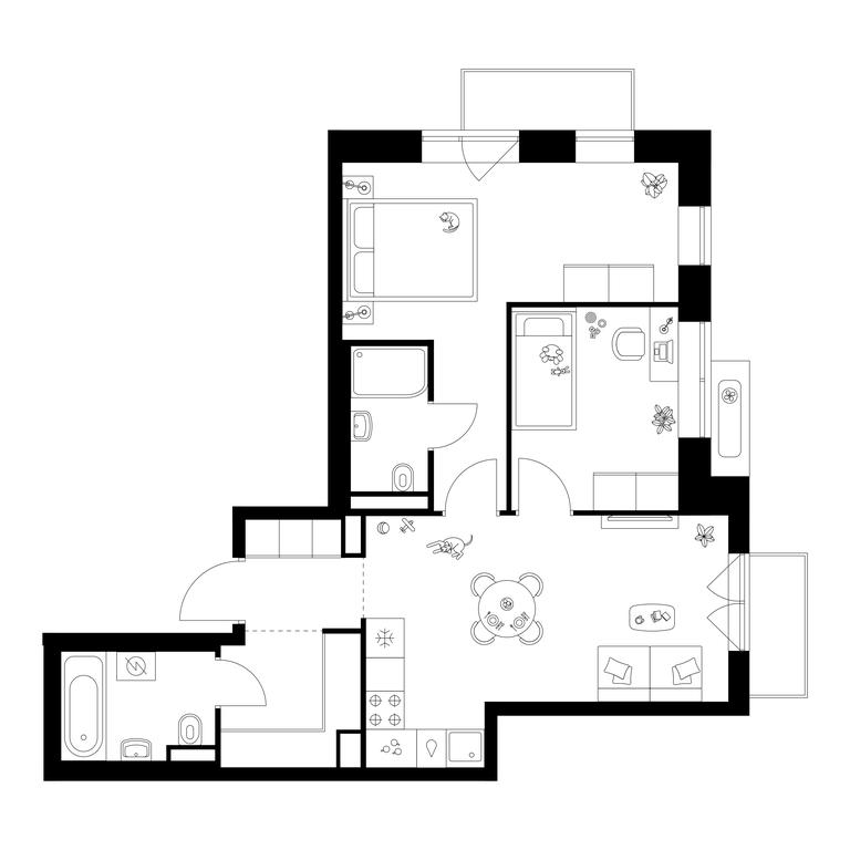 2-BD Apartment Sale, 57.6 sq. m. at Salarevo Park, Salaryevskaya Street, 8к1, Moskovskiy Settlement, Moscow, Russia #1 2-BD Apartment Sale, 57.6 sq. m. at Salarevo Park, Salaryevskaya Street, 8к1, Moskovskiy Settlement, Moscow, Russia #1