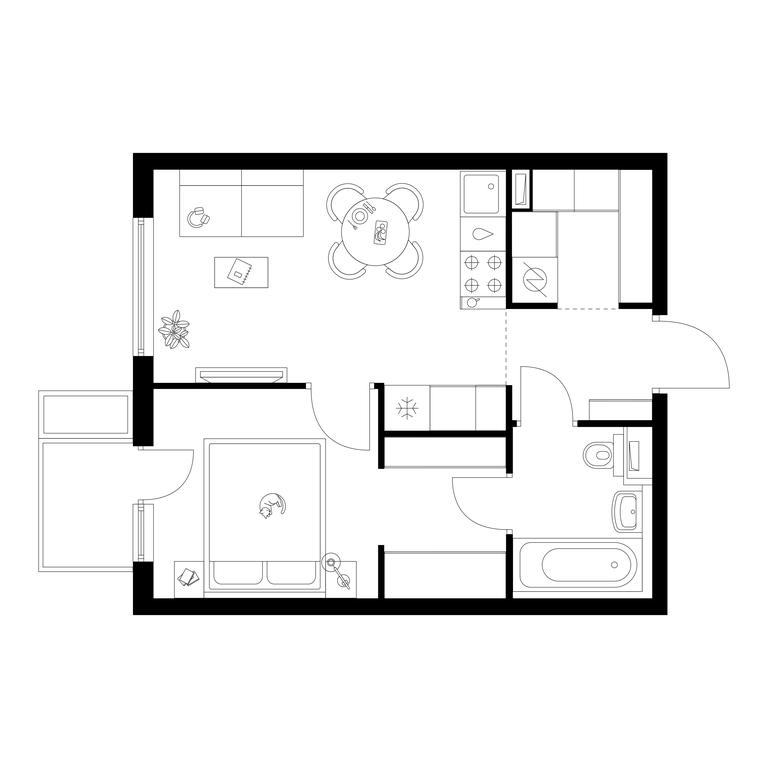1-BD Apartment Sale, 35.3 sq. m. at Tomilinskiy Bulvar, Novaya Street, 1, Kotelniki, Moscow Region, Russia #1 1-BD Apartment Sale, 35.3 sq. m. at Tomilinskiy Bulvar, Novaya Street, 1, Kotelniki, Moscow Region, Russia #1