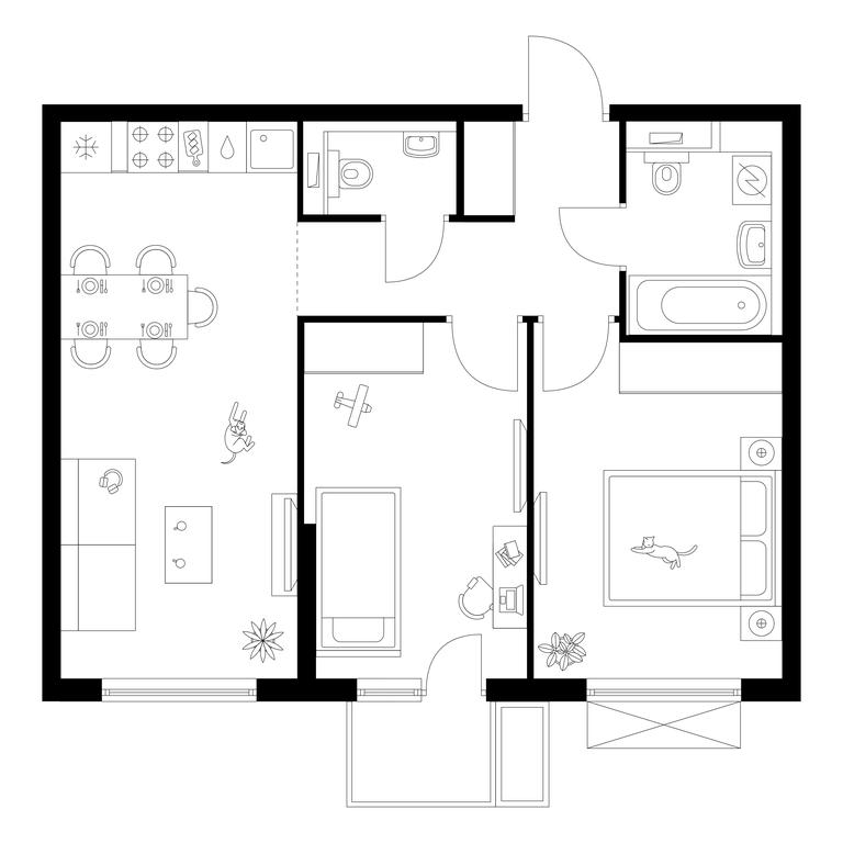 2-BD Apartment Sale, 52.4 sq. m. at Tomilinskiy Bulvar, Novaya Street, 1, Kotelniki, Moscow Region, Russia #1 2-BD Apartment Sale, 52.4 sq. m. at Tomilinskiy Bulvar, Novaya Street, 1, Kotelniki, Moscow Region, Russia #1