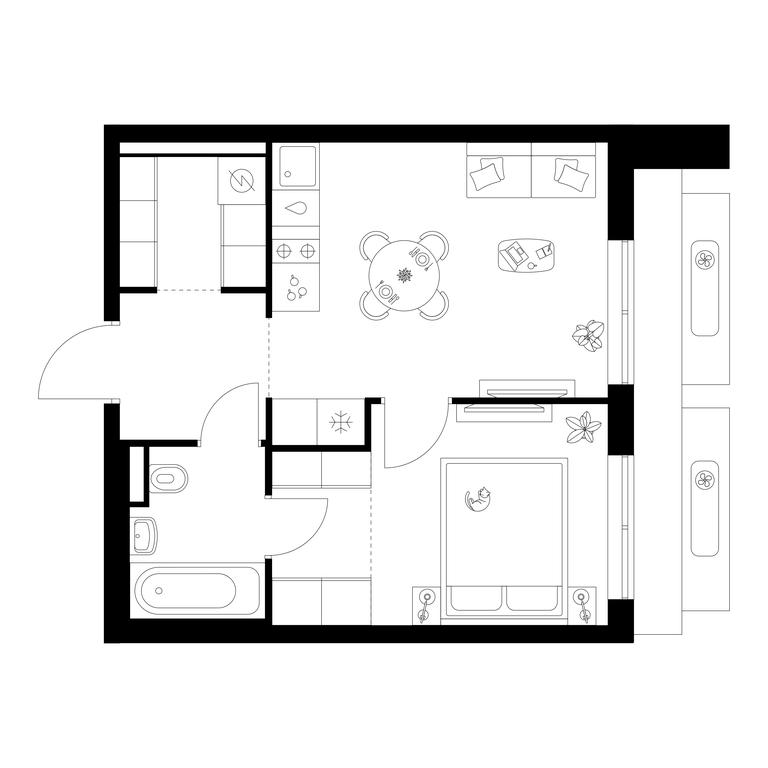 1-BD Apartment Sale, 35.2 sq. m. at Salarevo Park, Salaryevskaya Street, 8к1, Moskovskiy Settlement, Moscow, Russia #1 1-BD Apartment Sale, 35.2 sq. m. at Salarevo Park, Salaryevskaya Street, 8к1, Moskovskiy Settlement, Moscow, Russia #1