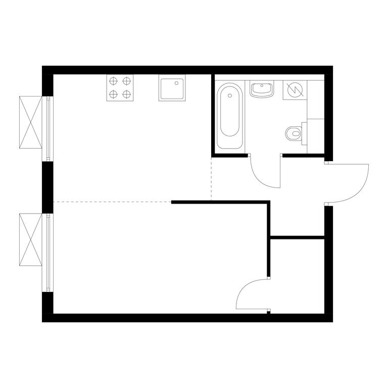 1-BD Apartment Sale, 32.2 sq. m. at Liublinskiy Park, Lyublinskaya Street, 78к2, Moscow, Russia #1
